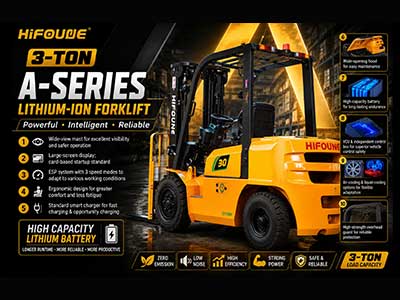 Meet the new 3-ton A-Series lithium-ion forklift